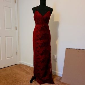 Lacy Red Fashion Nova Dress